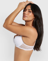 Isla & Evie Obvious Gel Padding Plunge Bra White / 34B
